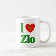 J'aime Zio (l'oncle italien) Tasses