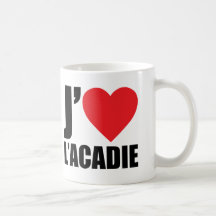 J'aimeL' acadie Mug