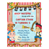 Jake et l'invitation d'anniversaire de pirates de  invitations