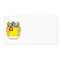 Jakubovitz Coat of Arms (Family Crest) labels