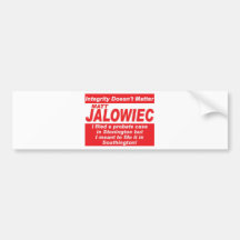 Jalowiec 2010 Campaign Sign Audit Bumper Stickers