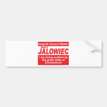 Jalowiec 2010 Campaign Sign southington Bumper Stickers