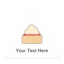 Jam and Cream Scone. Triangle Sticker