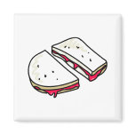 jam sandwich refrigerator magnet