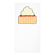 Jam Scone with Cream Topping. Personalized Photo Card