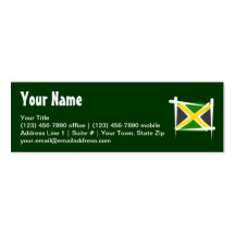 Jamaica Brush Flag Business Card Templates