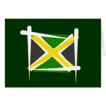 Jamaica Brush Flag Card