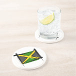 Jamaica Brush Flag Drink Coasters