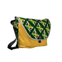 Jamaica Brush Flag Messenger Bag