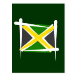 Jamaica Brush Flag Postcard