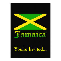 Jamaica Flag, Black, Green and Yellow Announcement