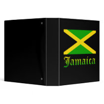 Jamaica Flag, Black, Green and Yellow Vinyl Binders