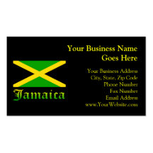 Jamaica Flag, Black, Green and Yellow Business Card
