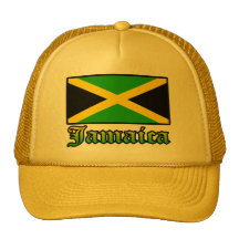 Jamaica Flag, Black, Green and Yellow Hats