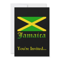 Jamaica Flag, Black, Green and Yellow Announcement