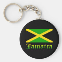 Jamaica Flag, Black, Green and Yellow Keychains