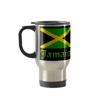 Jamaica Flag, Black, Green and Yellow Coffee Mug
