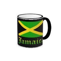 Jamaica Flag, Black, Green and Yellow Mugs
