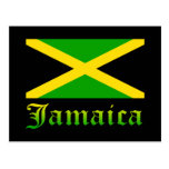 Jamaica Flag, Black, Green and Yellow Post Card