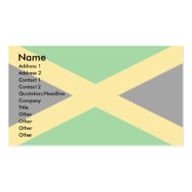 Jamaica Flag Business Card Templates