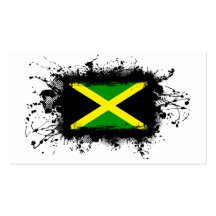 Jamaica Flag Business Card Templates