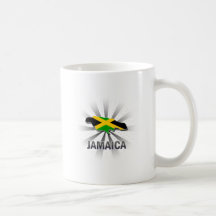 Jamaica Flag Map 2.0 Coffee Mug