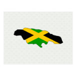 Jamaica Flag Map full size Postcard