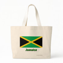 Jamaica Flag with Name Tote Bag