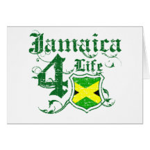 Jamaica for life greeting cards