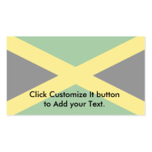 Jamaica, Jamaica flag Business Card Template