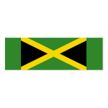 Jamaica – Jamaican Flag Small Bookmarks Business Card Template