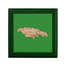 Jamaica Map Gift Box