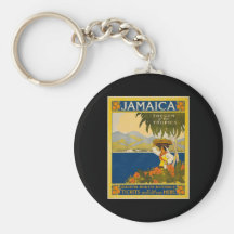 Jamaica the gem of the tropics key chain