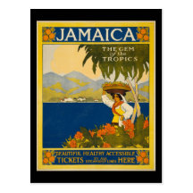 Jamaica the gem of the tropics postcards