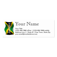 Jamaica Waving Flag Business Card