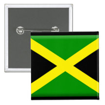 Jamaican Flag Button