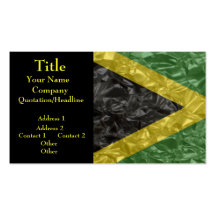 Jamaican Flag - Crinkled Business Card