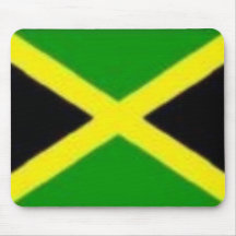 Jamaican flag mouse pads