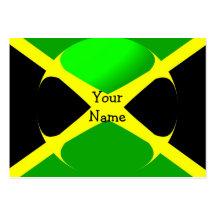Jamaican Flag With Bubble Business Card