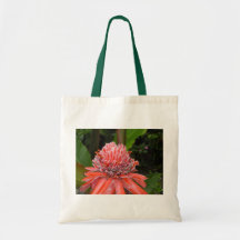 Jamaican Flower Tote Canvas Bags