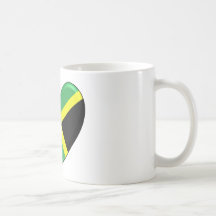 Jamaican Heart Flag Coffee Mug