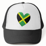 Jamaican Heart Flag Mesh Hat