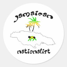 Jamaican Nationalist Logo Round Sticker