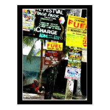 Jamaican Street Scene Postcard