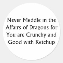 Jamais dragons autocollants