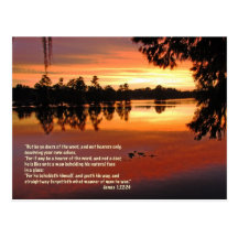 James 1:22-24 Scripture Post Cards