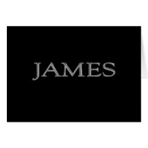 James a personnalisé le nom carte