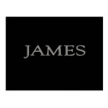 James a personnalisé le nom cartes postales