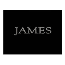 James a personnalisé le nom cartes postales