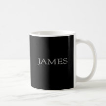 James a personnalisé le nom tasses à café